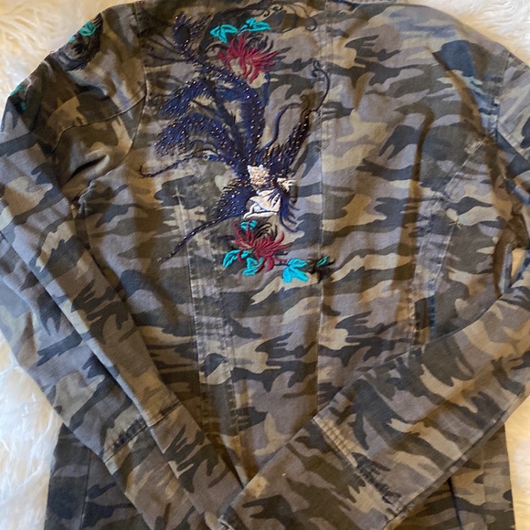 Army printed needlepoint blazer - Picture 3 of 3